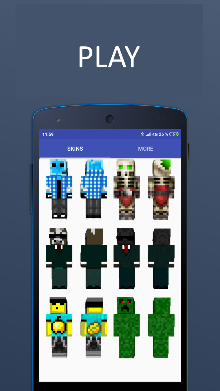 اسکرین شات 3 برنامه Mob Skins