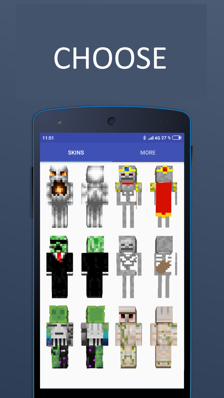 اسکرین شات 1 برنامه Mob Skins