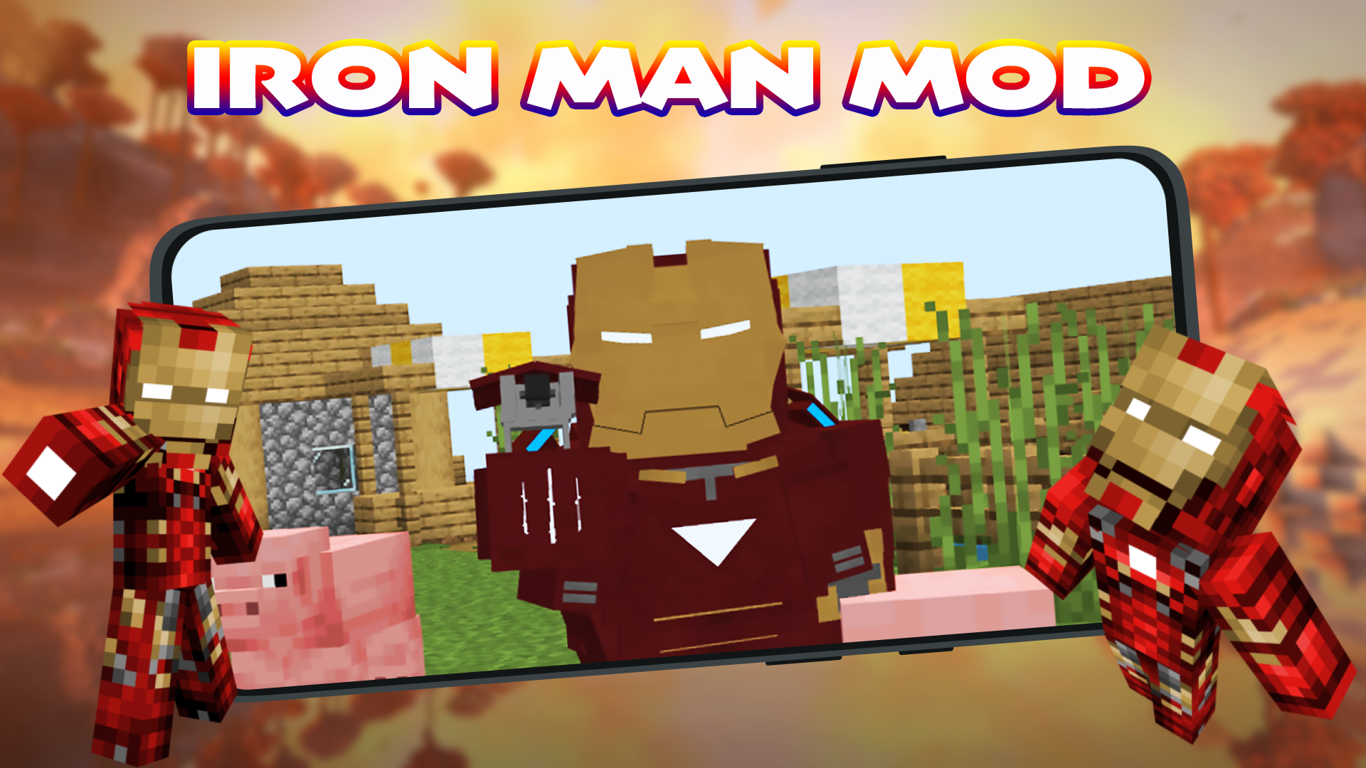اسکرین شات 1 برنامه Iron Man Mod For Minecraft PE