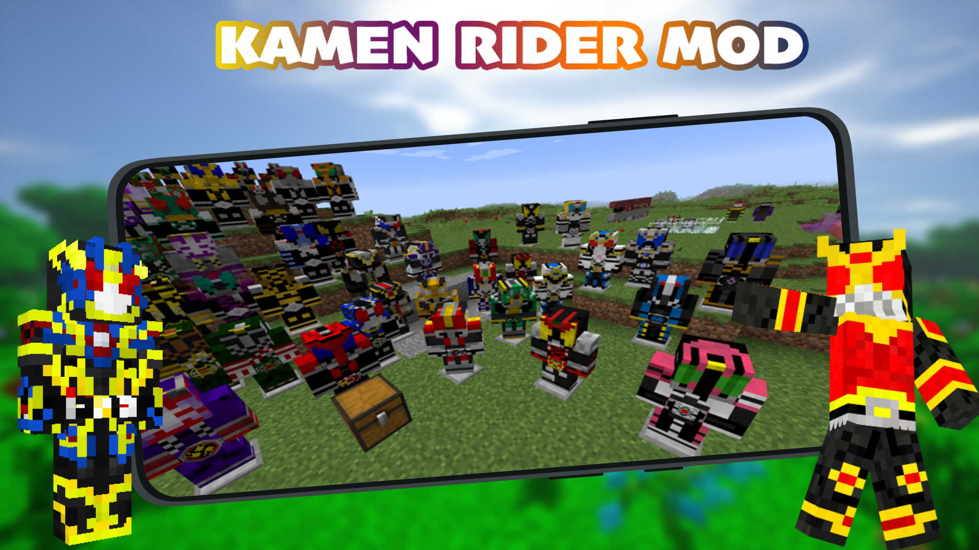 اسکرین شات 2 برنامه Kamen Rider Mod For MCPE