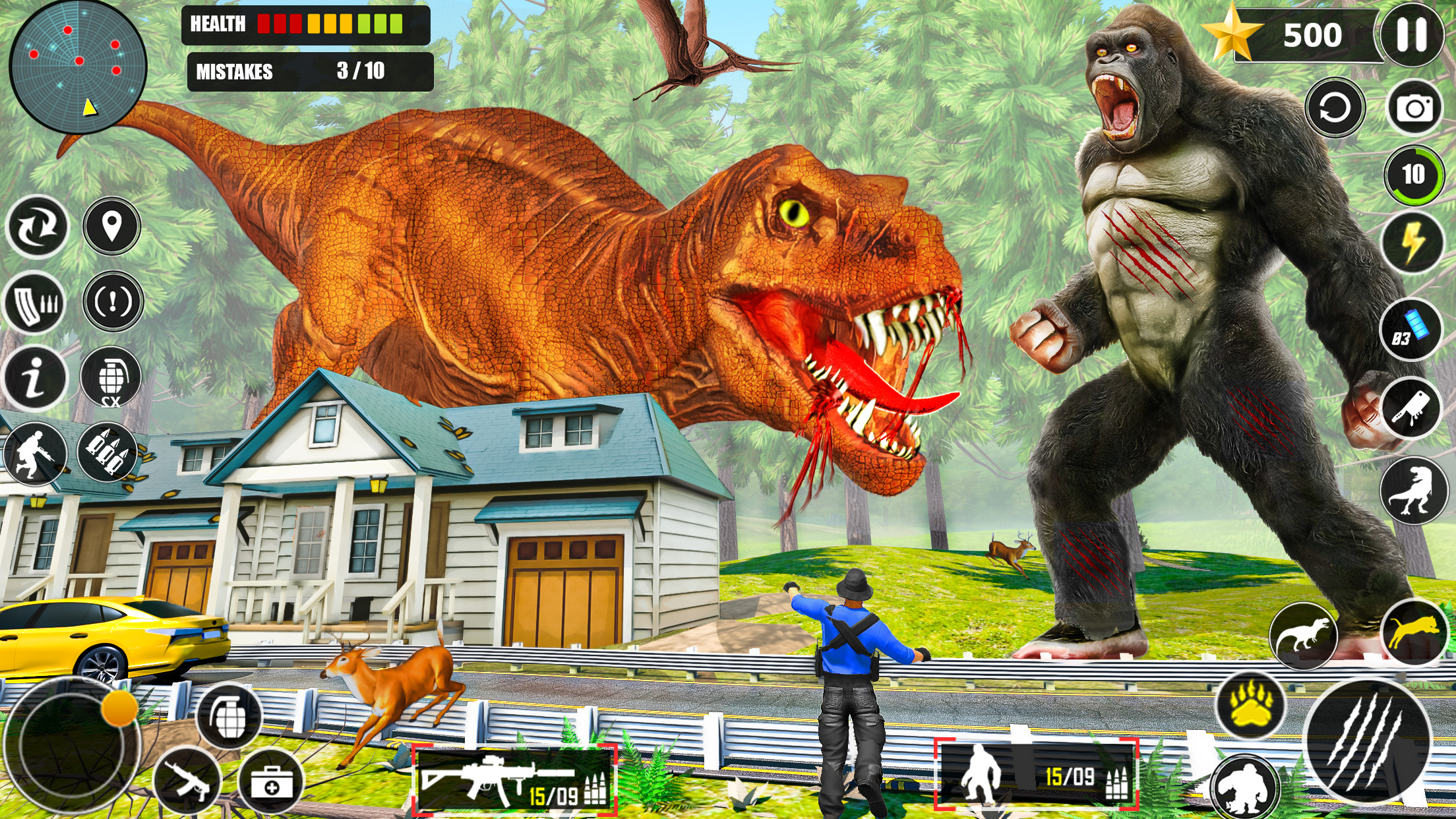 اسکرین شات 8 برنامه Wild Gorilla Game: Smash City