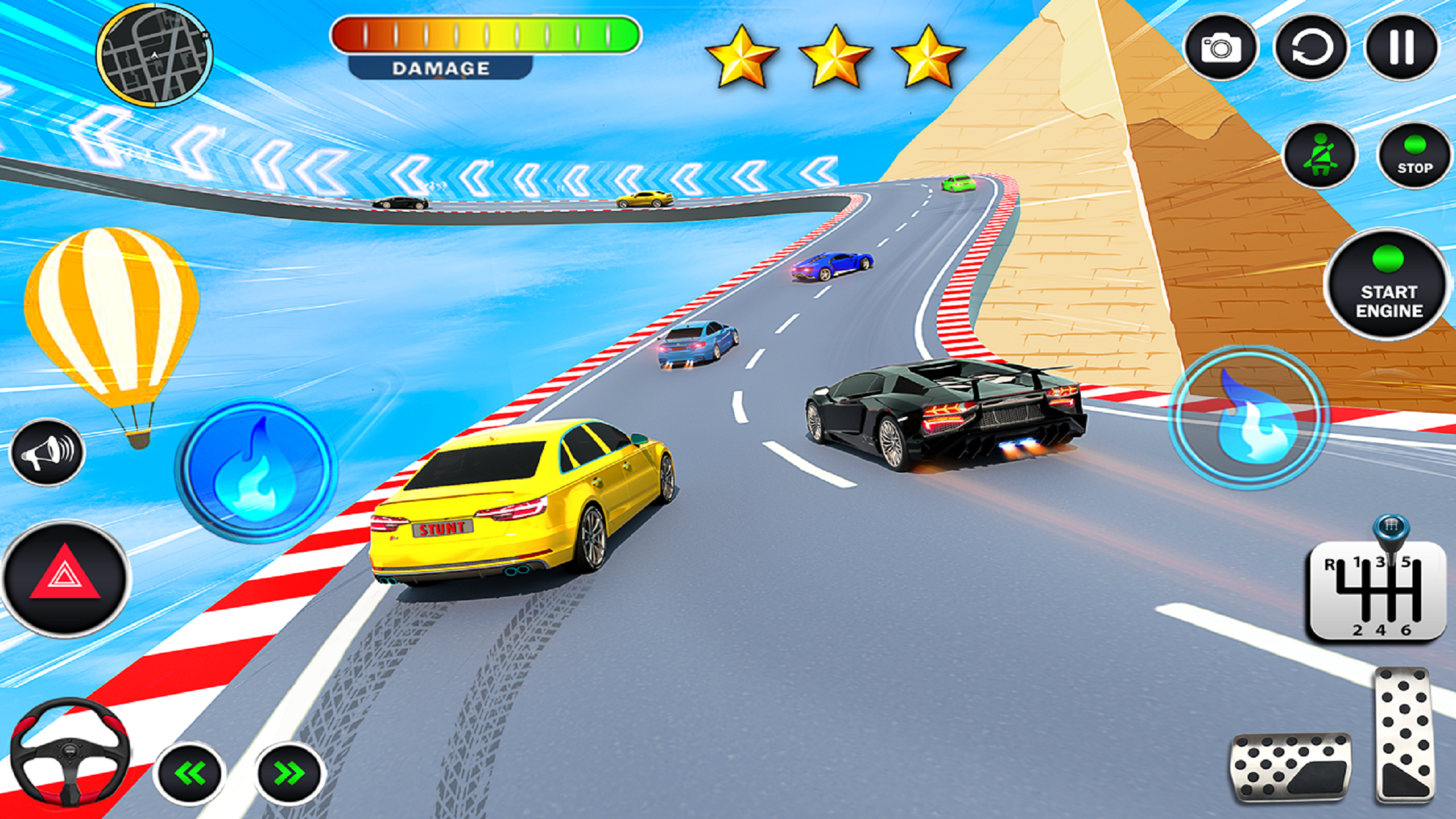 اسکرین شات 8 بازی GT Car Games: Ramp Car Stunts