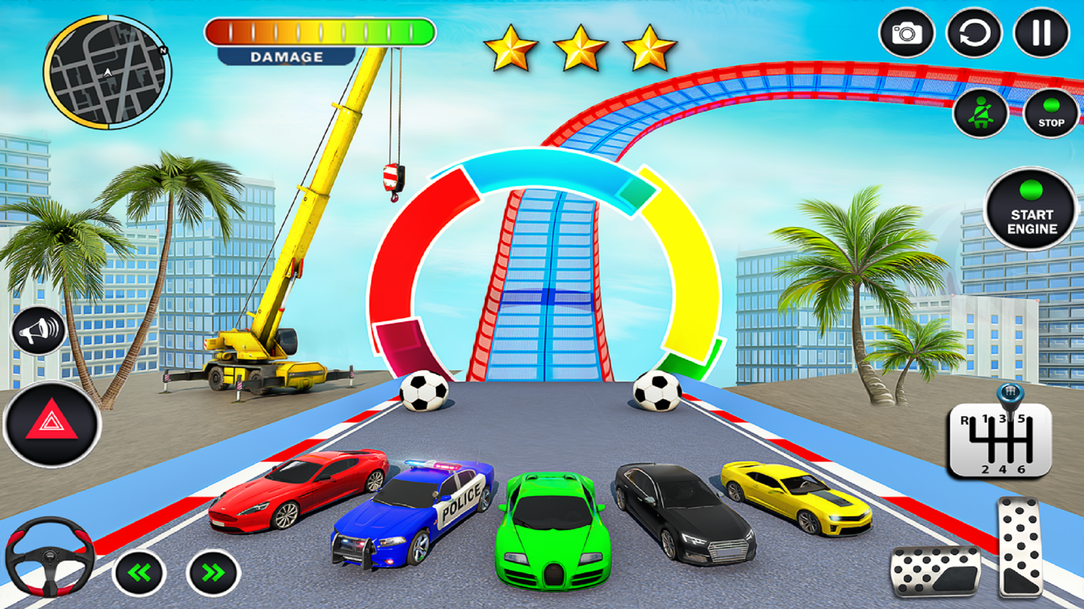 اسکرین شات 7 بازی GT Car Games: Ramp Car Stunts