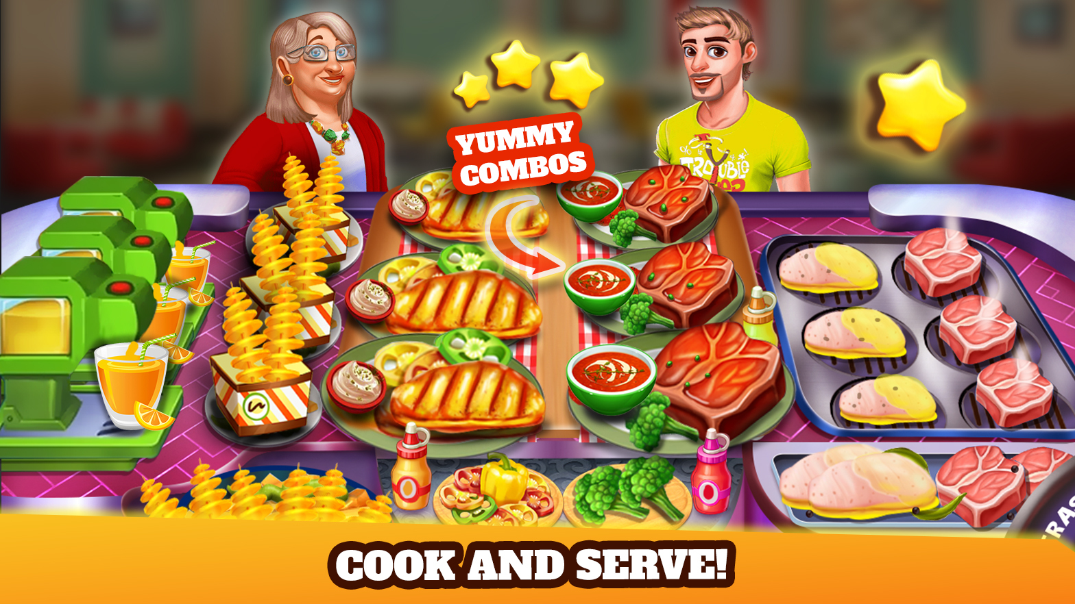 اسکرین شات 2 بازی Kitchen Star Cooking Games