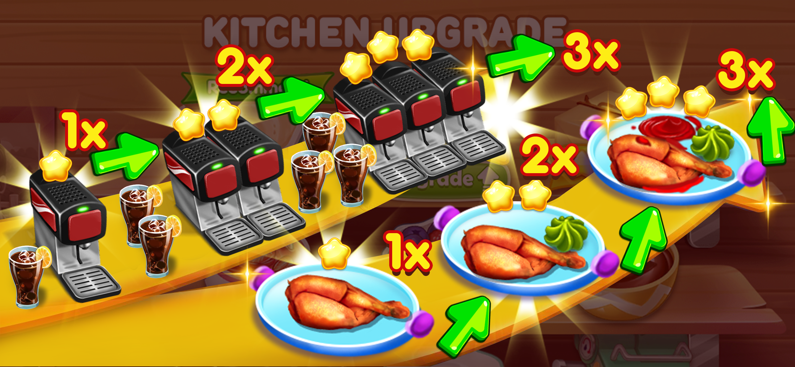 اسکرین شات 5 بازی Cooking Stack: Restaurant Game