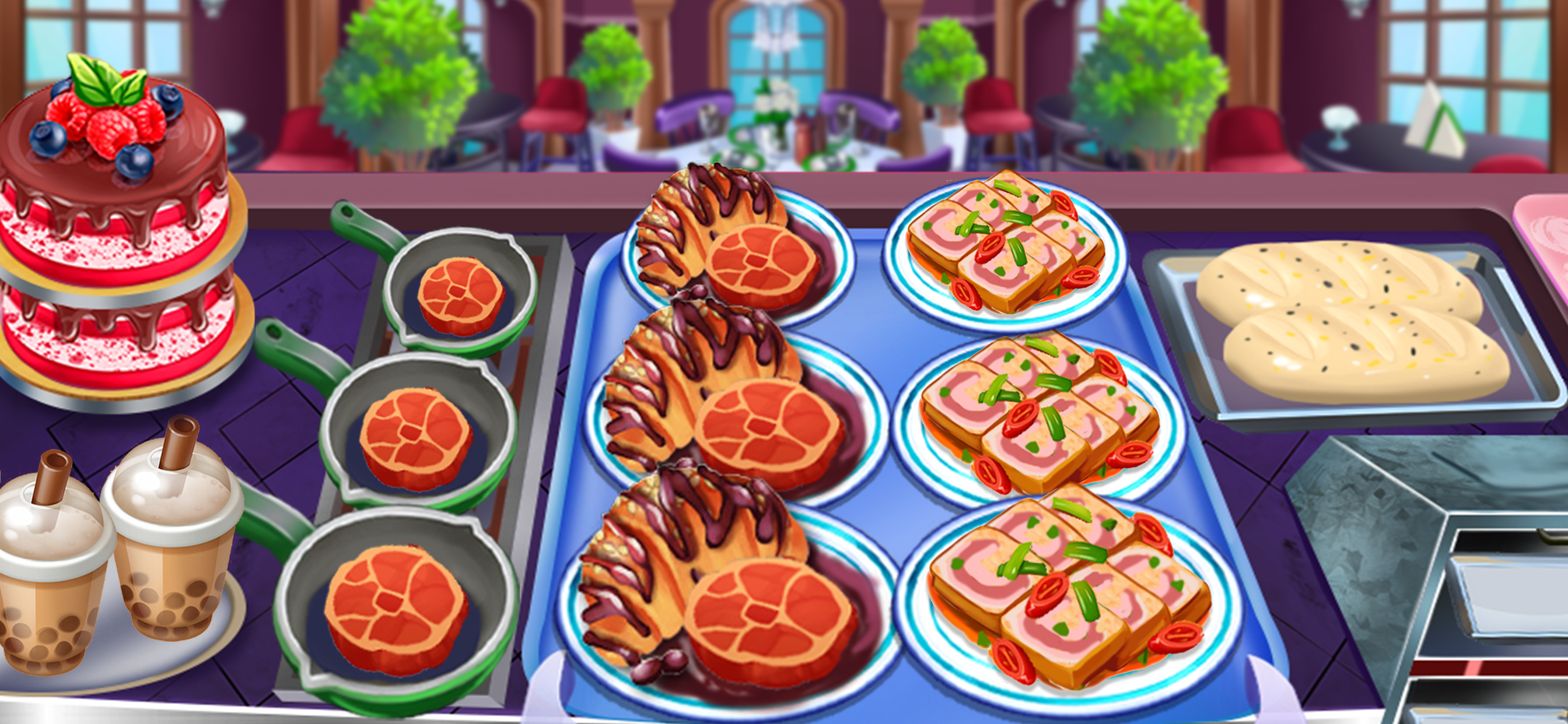 اسکرین شات 4 بازی Cooking Stack: Restaurant Game