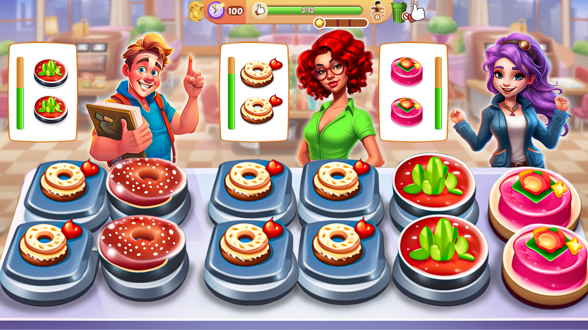 اسکرین شات 2 بازی Cooking Stack: Restaurant Game