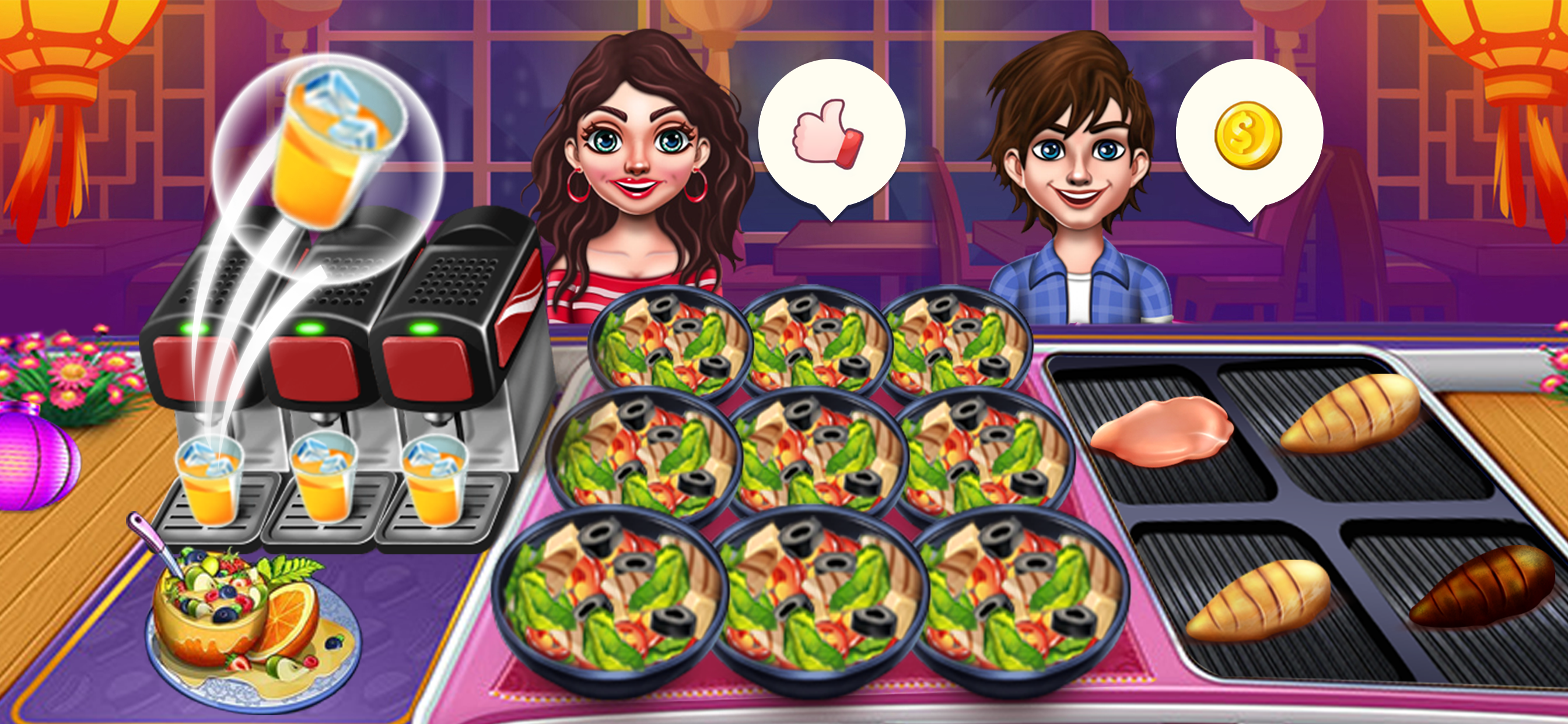 اسکرین شات 3 بازی Cooking Stack: Restaurant Game