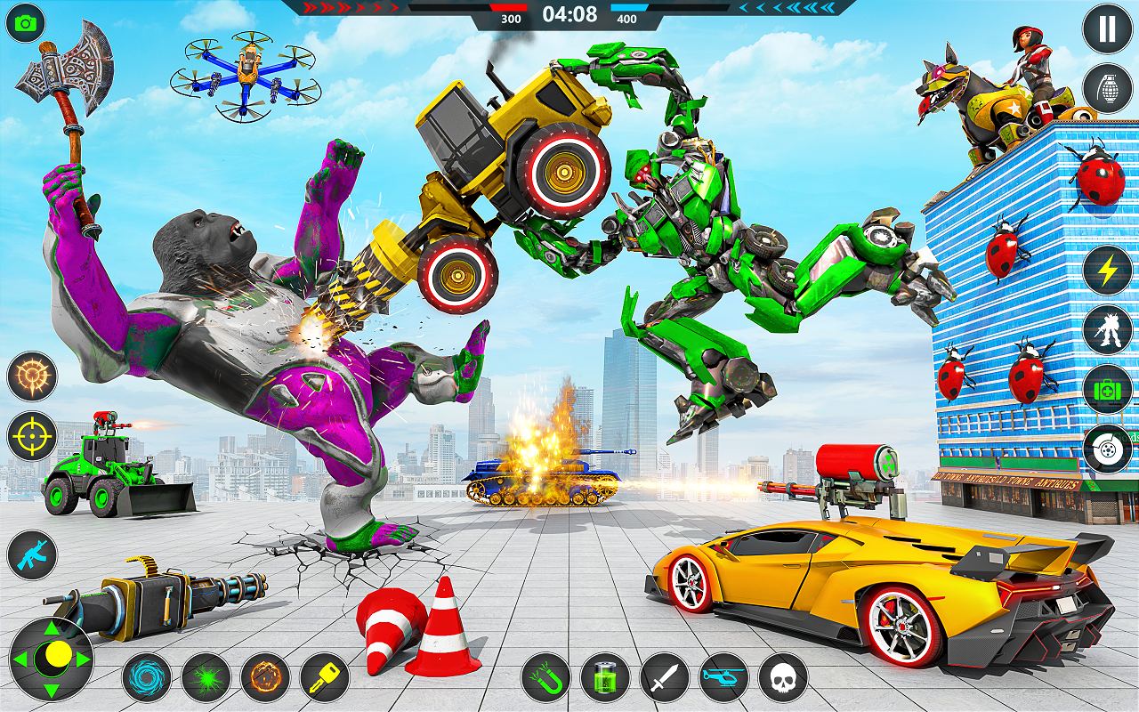 اسکرین شات 5 بازی Multi Robot Car Transform Game