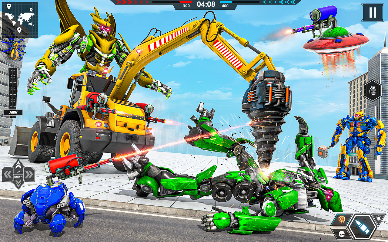 اسکرین شات 3 بازی Multi Robot Car Transform Game