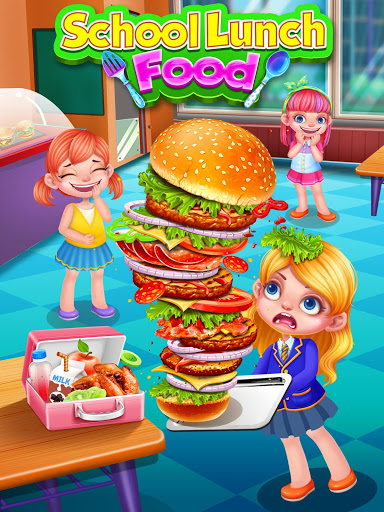 اسکرین شات 1 بازی School Lunch Food Maker!
