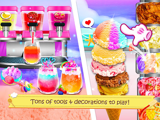 اسکرین شات 4 بازی Unicorn Ice Cream Sundae - Ice Desserts Maker