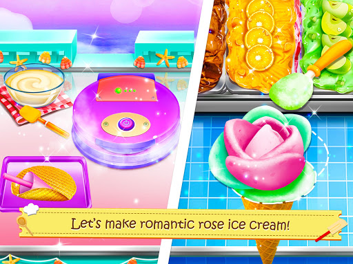 اسکرین شات 2 بازی Unicorn Ice Cream Sundae - Ice Desserts Maker