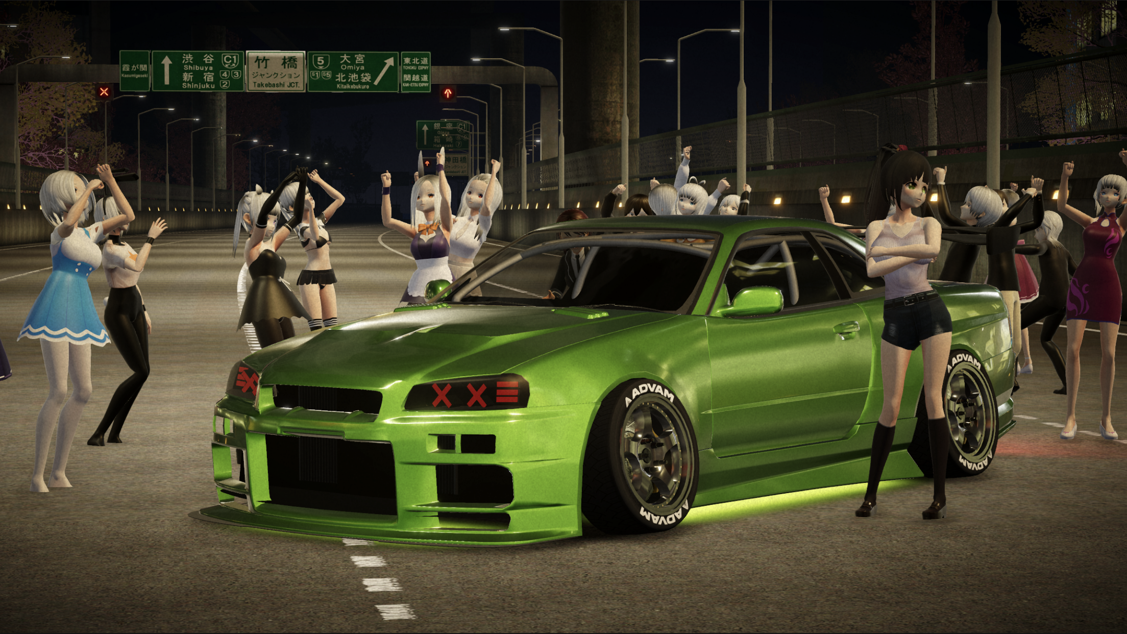 اسکرین شات 3 بازی Kanjozokuレーサ Racing Car Games
