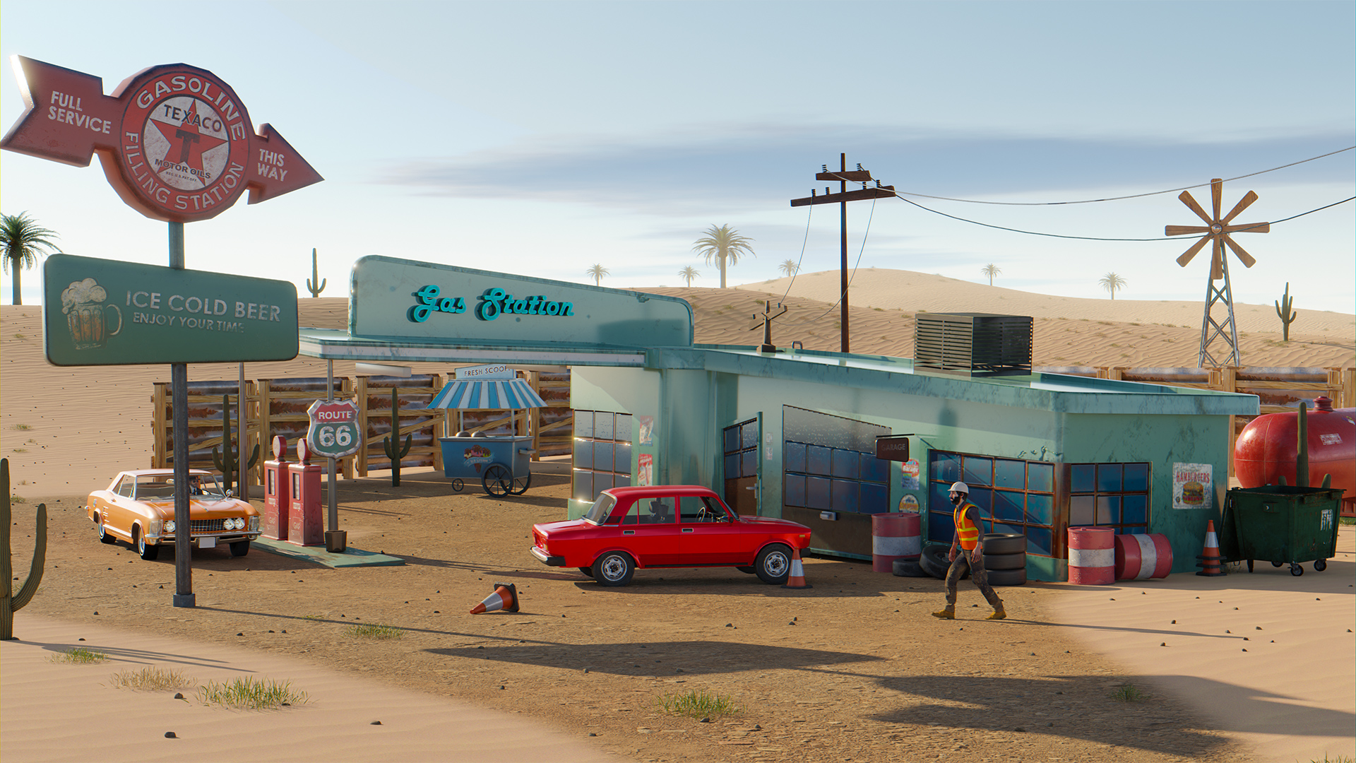 اسکرین شات 1 بازی Gas Station Junkyard Sim 3D