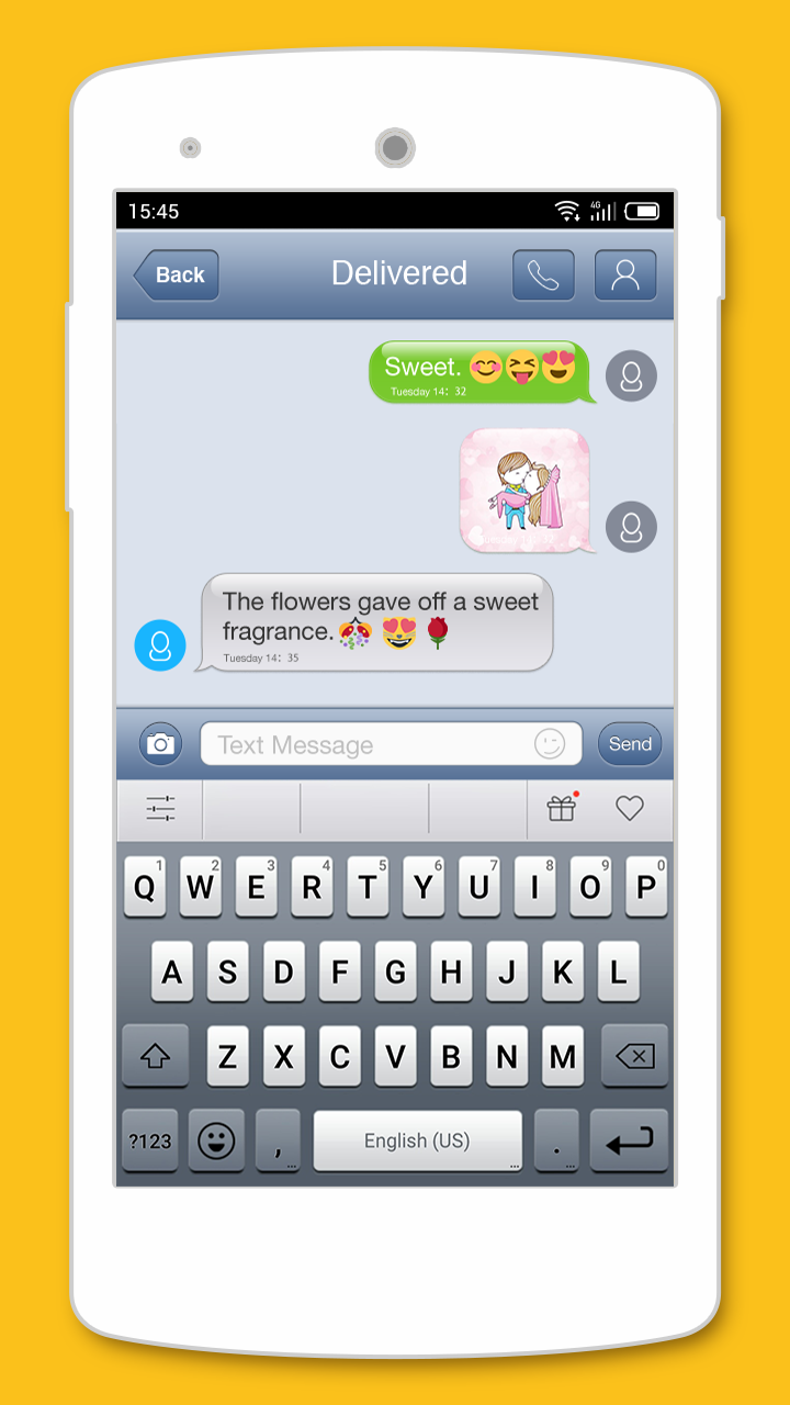اسکرین شات 1 برنامه Emoji Keyboard 6