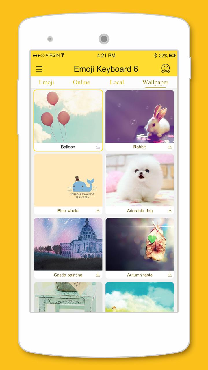 اسکرین شات 6 برنامه Emoji Keyboard 6