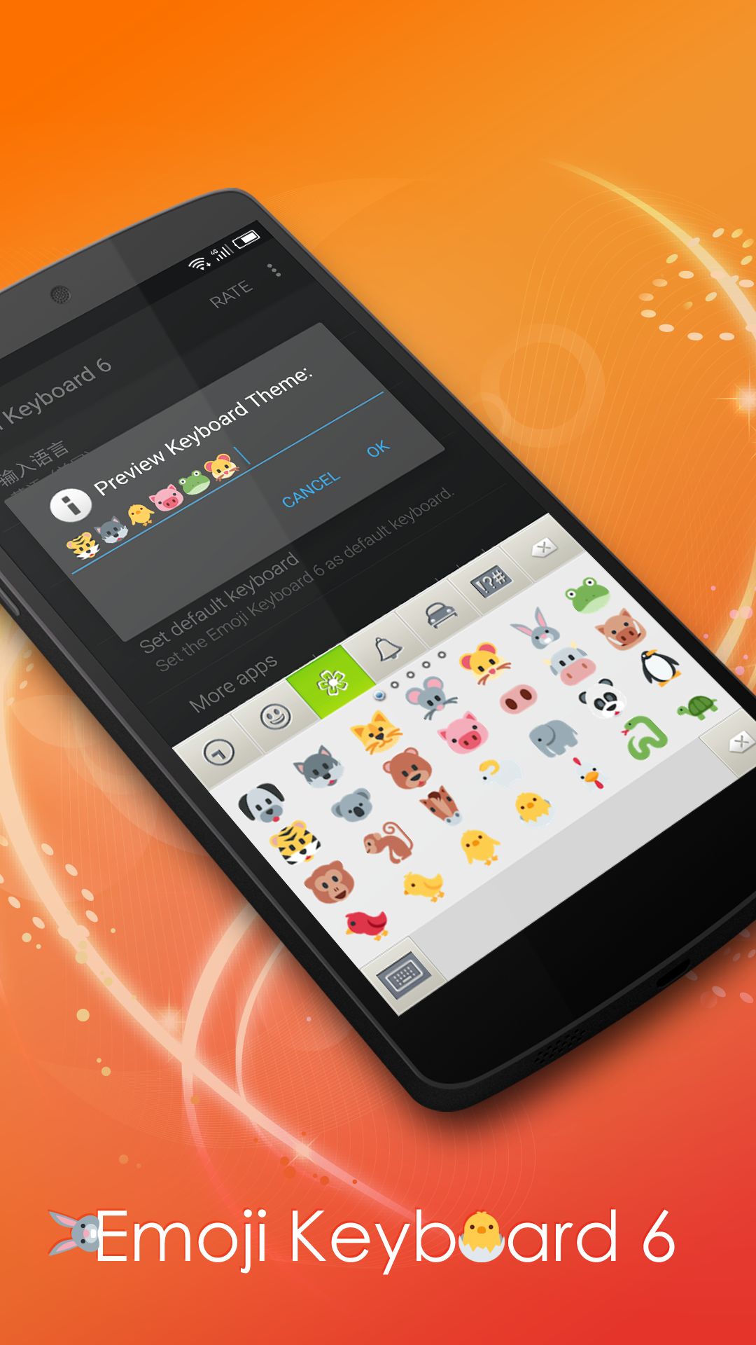 اسکرین شات 2 برنامه Emoji Keyboard 6