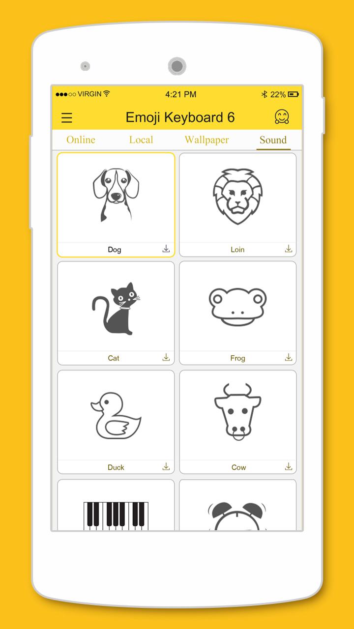اسکرین شات 5 برنامه Emoji Keyboard 6