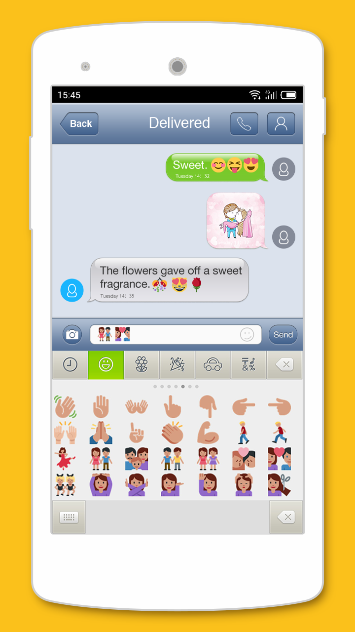 اسکرین شات 8 برنامه Emoji Keyboard 6