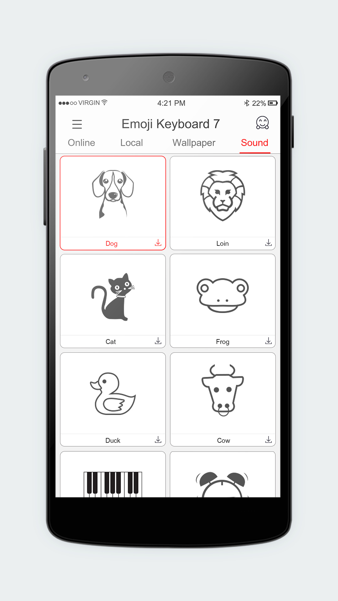 اسکرین شات 5 برنامه Emoji Keyboard 7 - Cute Sticke