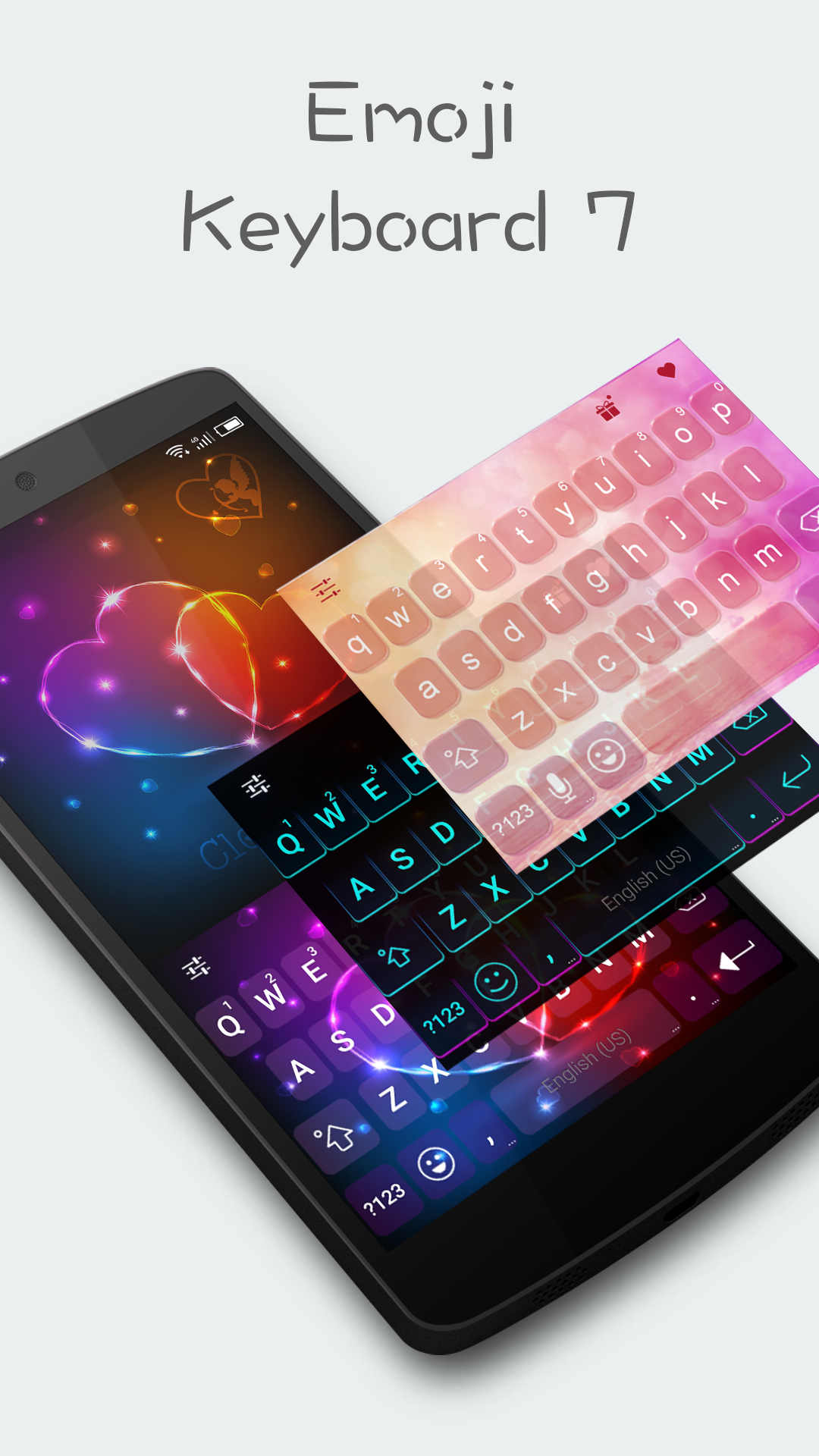 اسکرین شات 1 برنامه Emoji Keyboard 7 - Cute Sticke