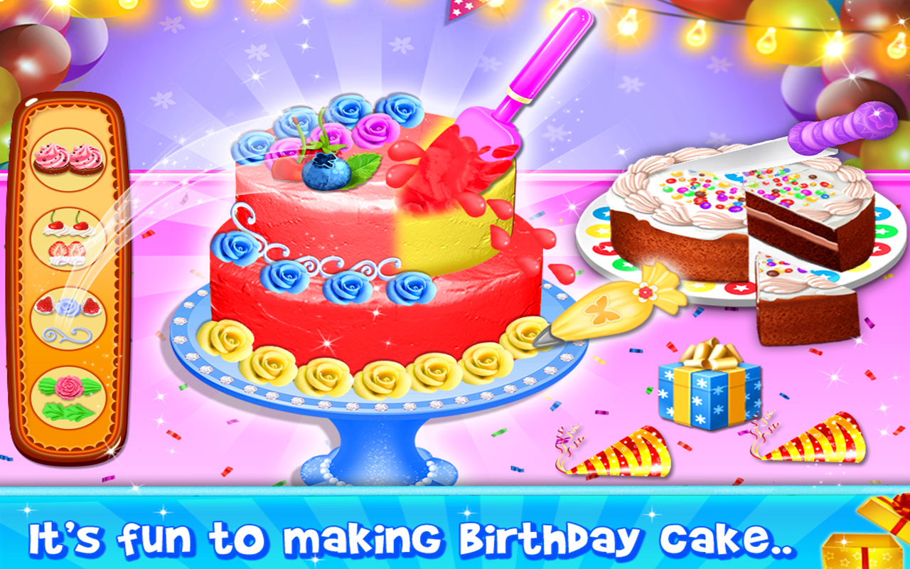 اسکرین شات 3 بازی Birthday Cake Maker Cooking