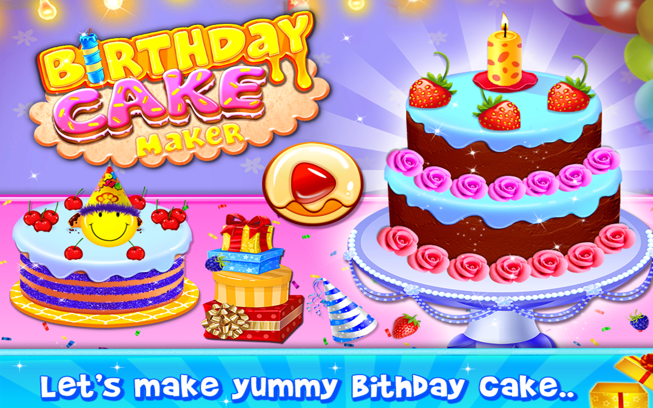 اسکرین شات 1 بازی Birthday Cake Maker Cooking