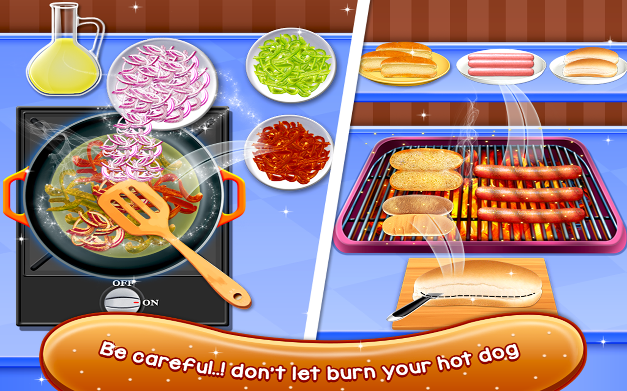 اسکرین شات 2 بازی Crazy HotDog Maker Cooking