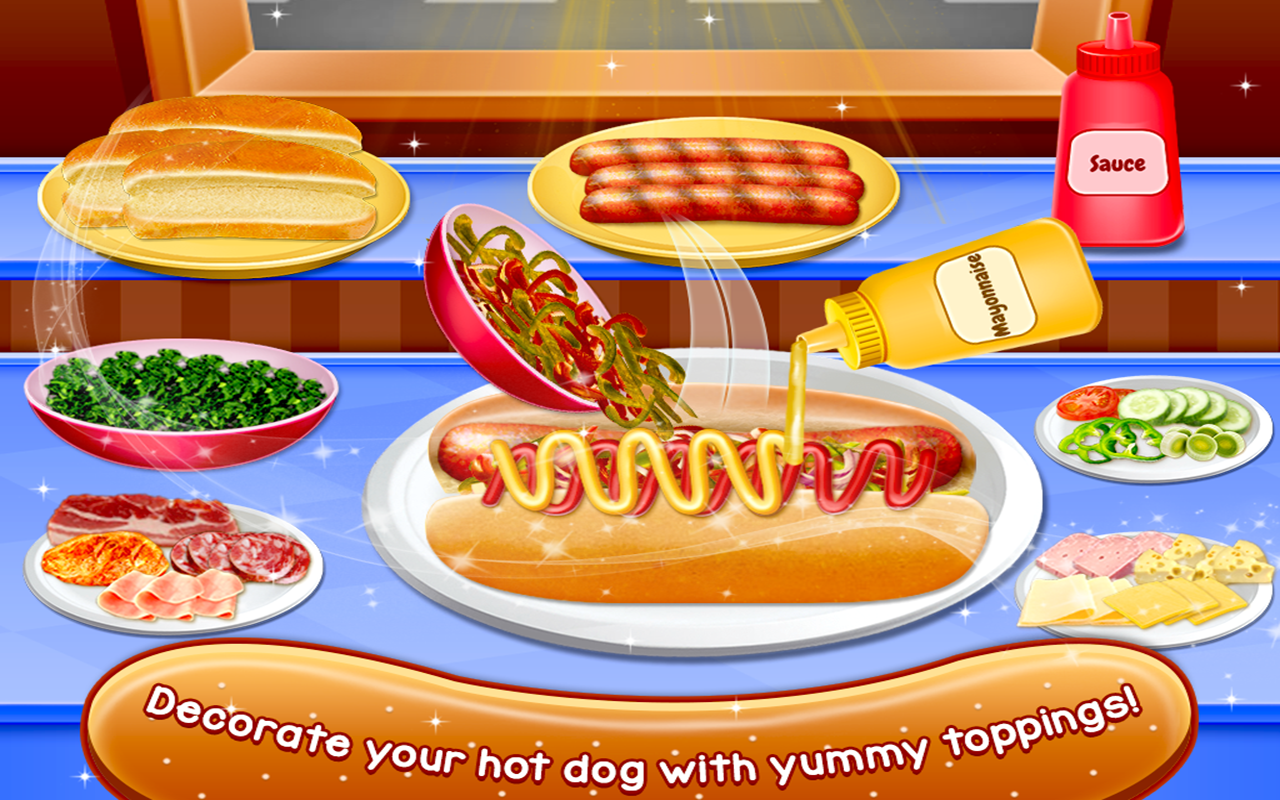 اسکرین شات 3 بازی Crazy HotDog Maker Cooking