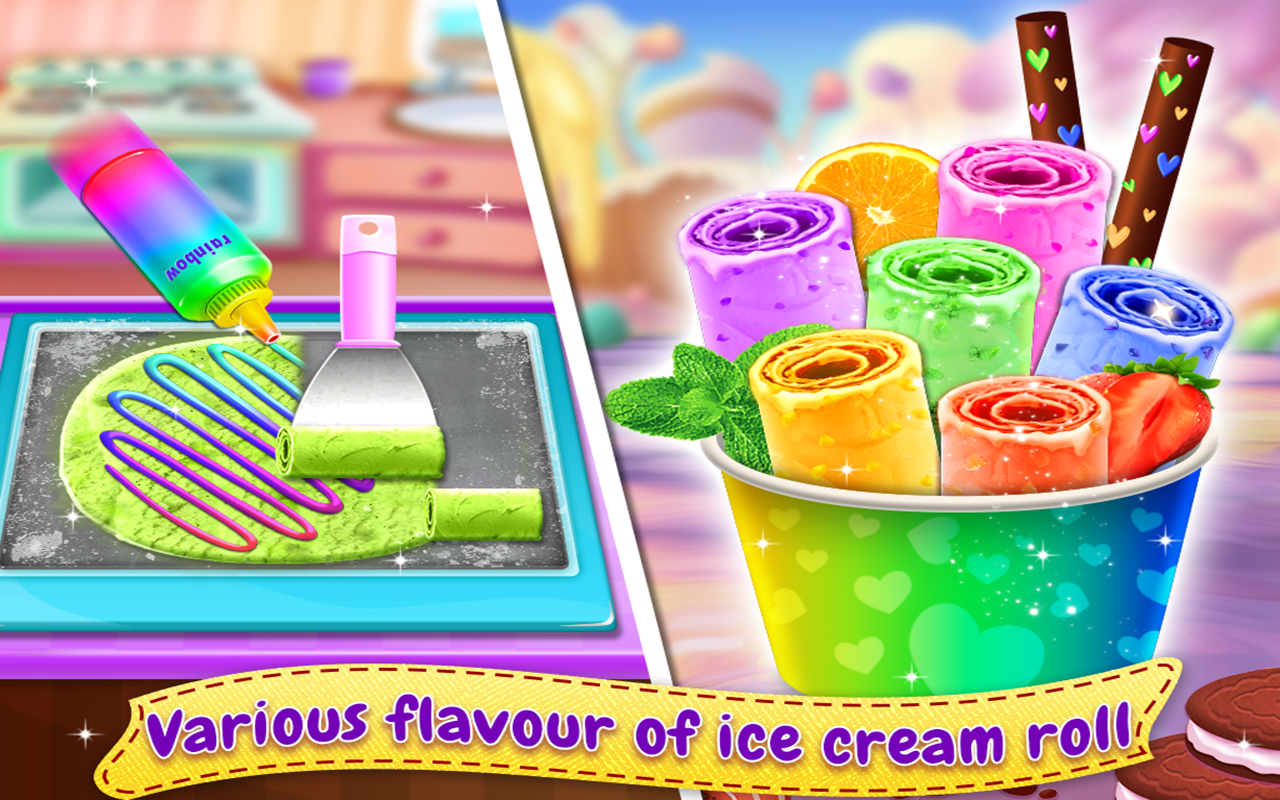اسکرین شات 3 بازی Ice Cream Roll - Stir-fried