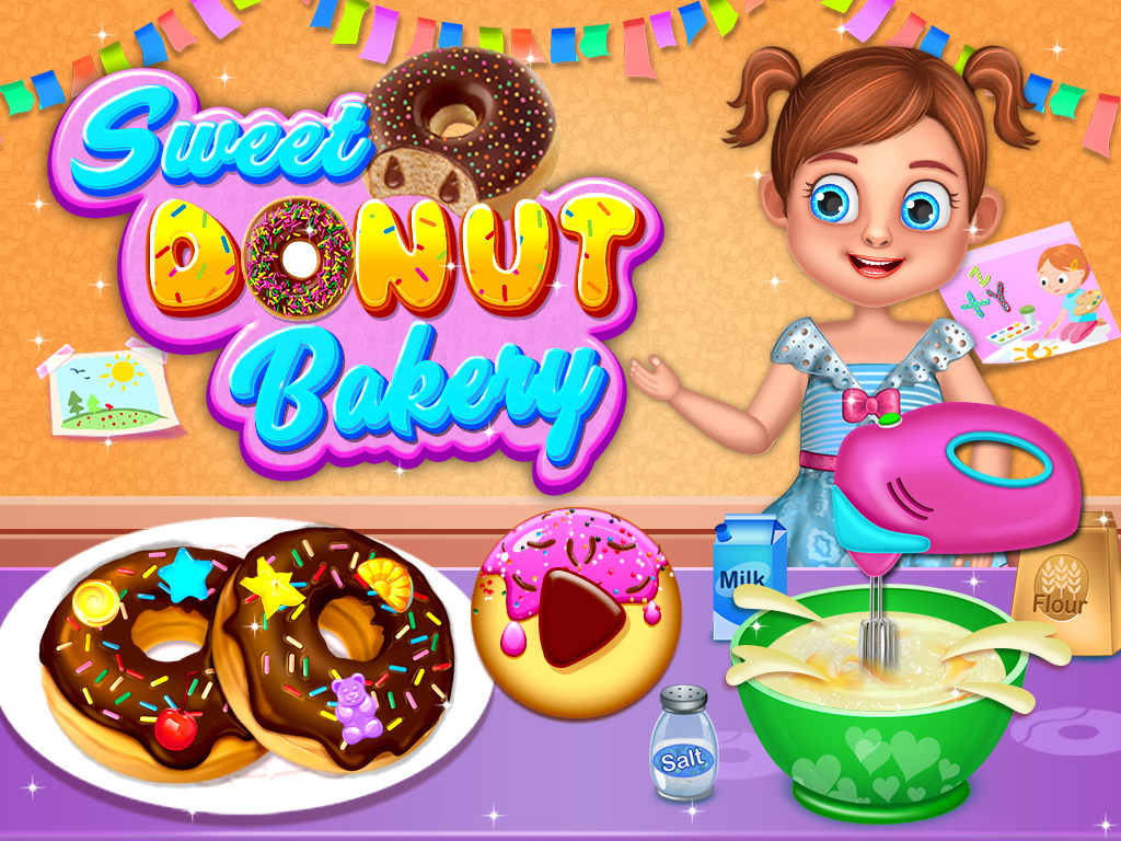اسکرین شات 1 بازی Sweet Donuts Bakery Game