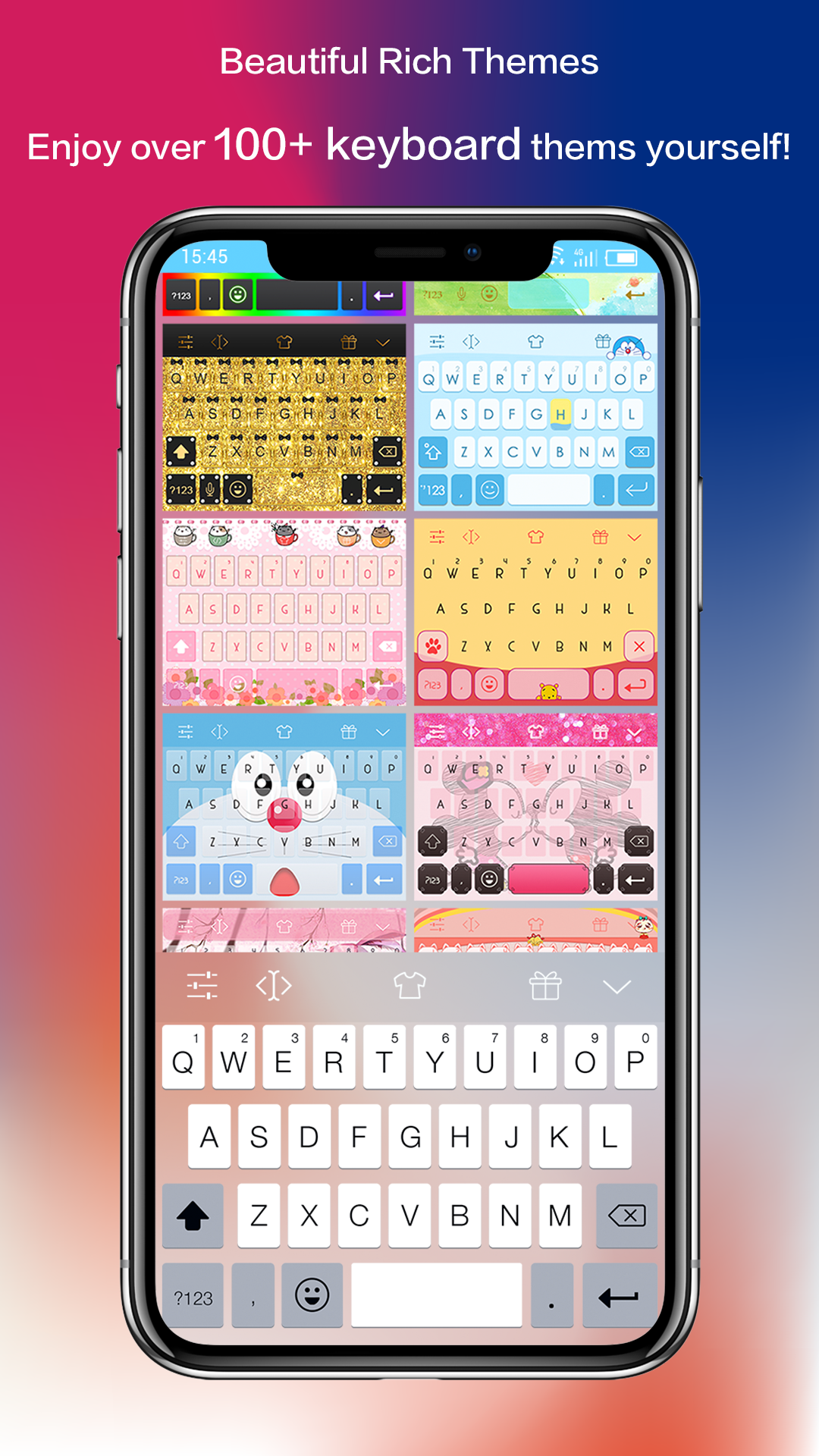 اسکرین شات 3 برنامه Emoji Keyboard - CrazyCorn