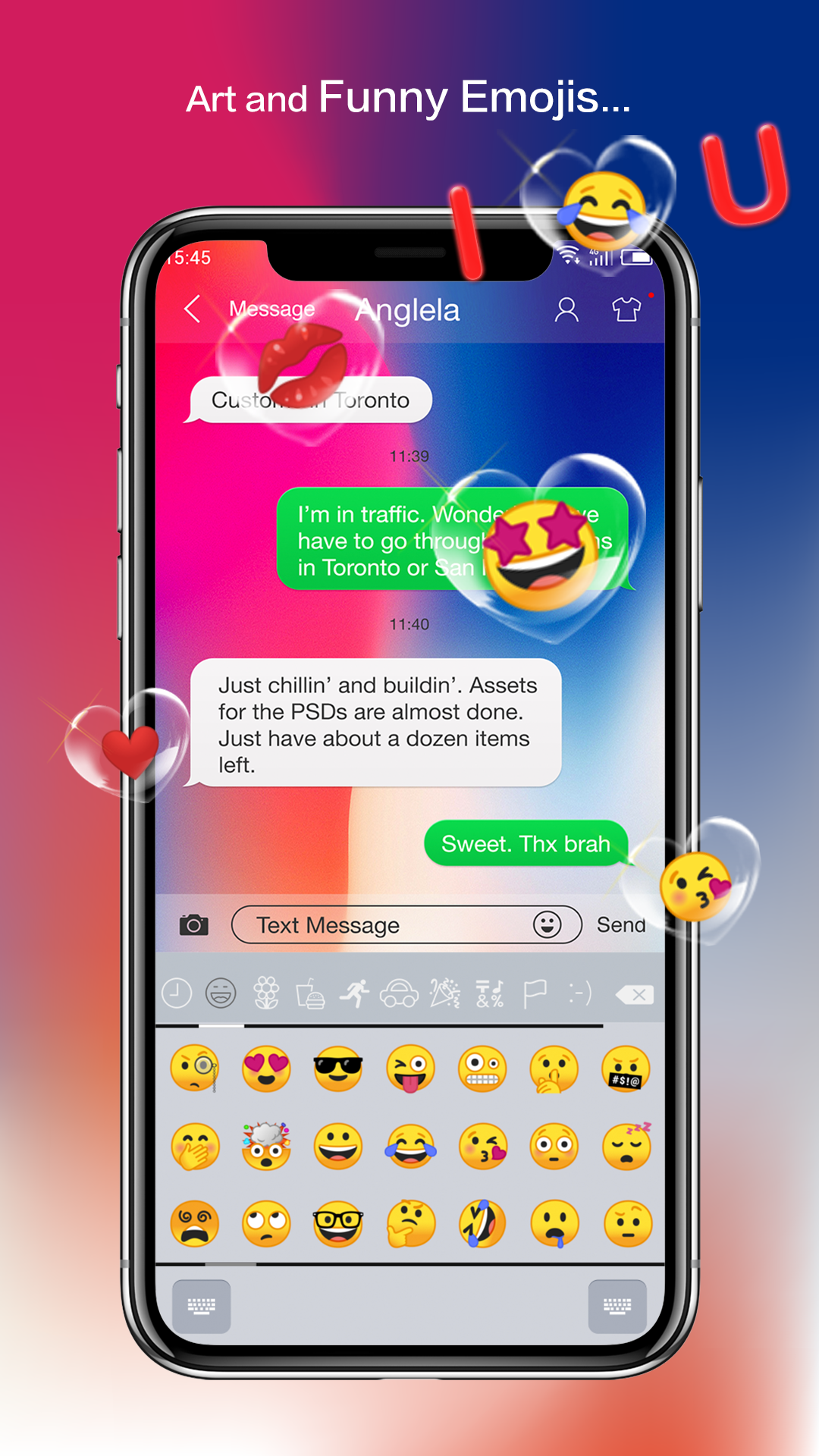 اسکرین شات 7 برنامه Emoji Keyboard - CrazyCorn