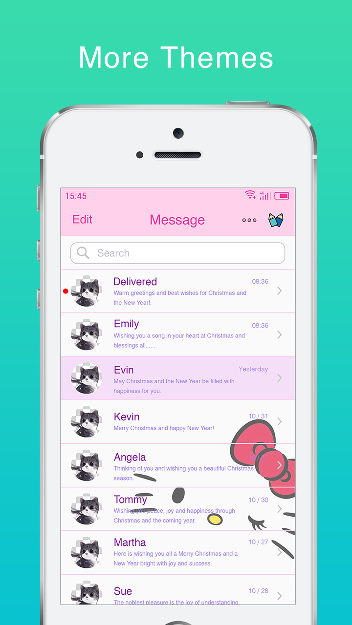 اسکرین شات 3 برنامه Messaging+ 6 SMS, MMS