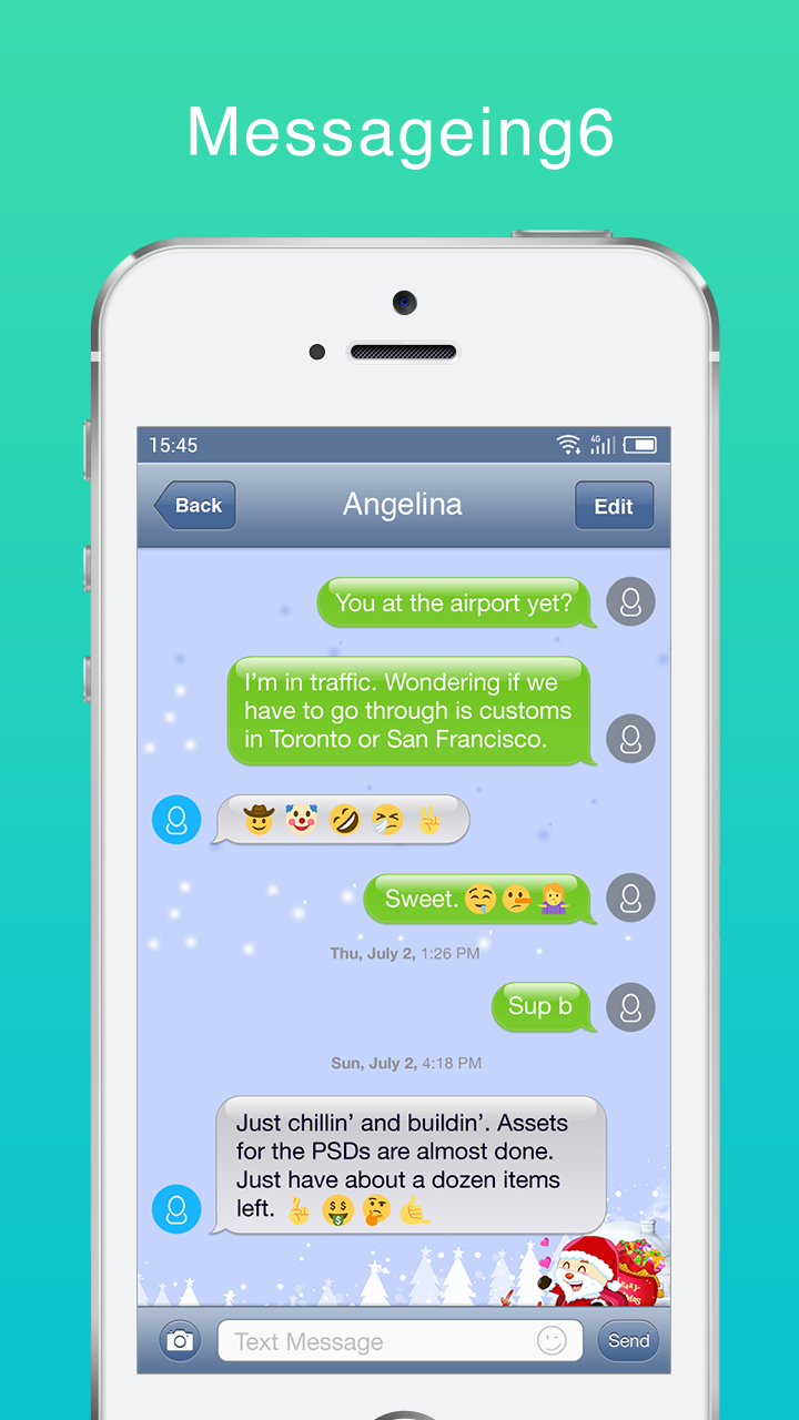 اسکرین شات 5 برنامه Messaging+ 6 SMS, MMS