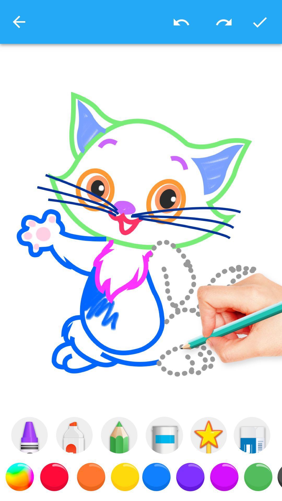 اسکرین شات 5 برنامه How To Draw Animal