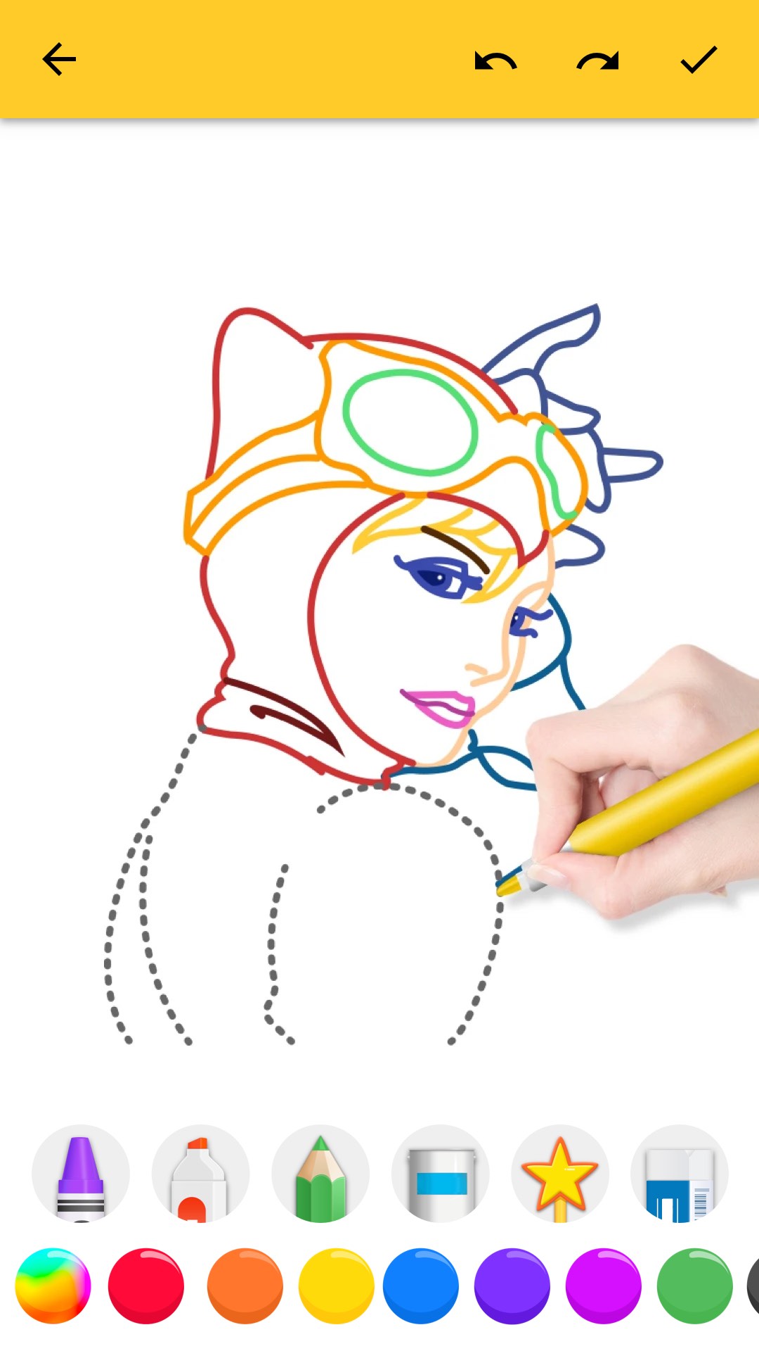 اسکرین شات 1 برنامه How To Draw Cartoon