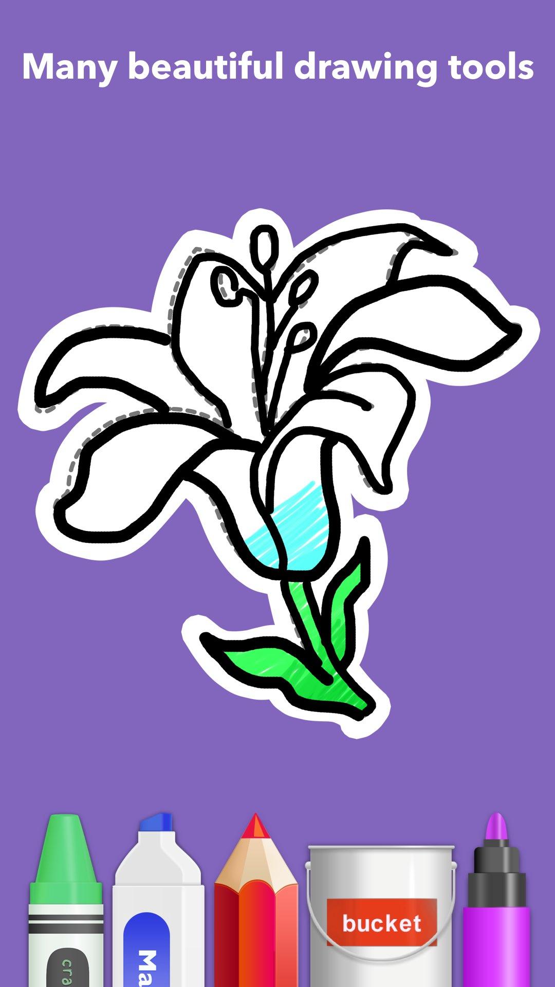 اسکرین شات 6 برنامه How To Draw Flowers