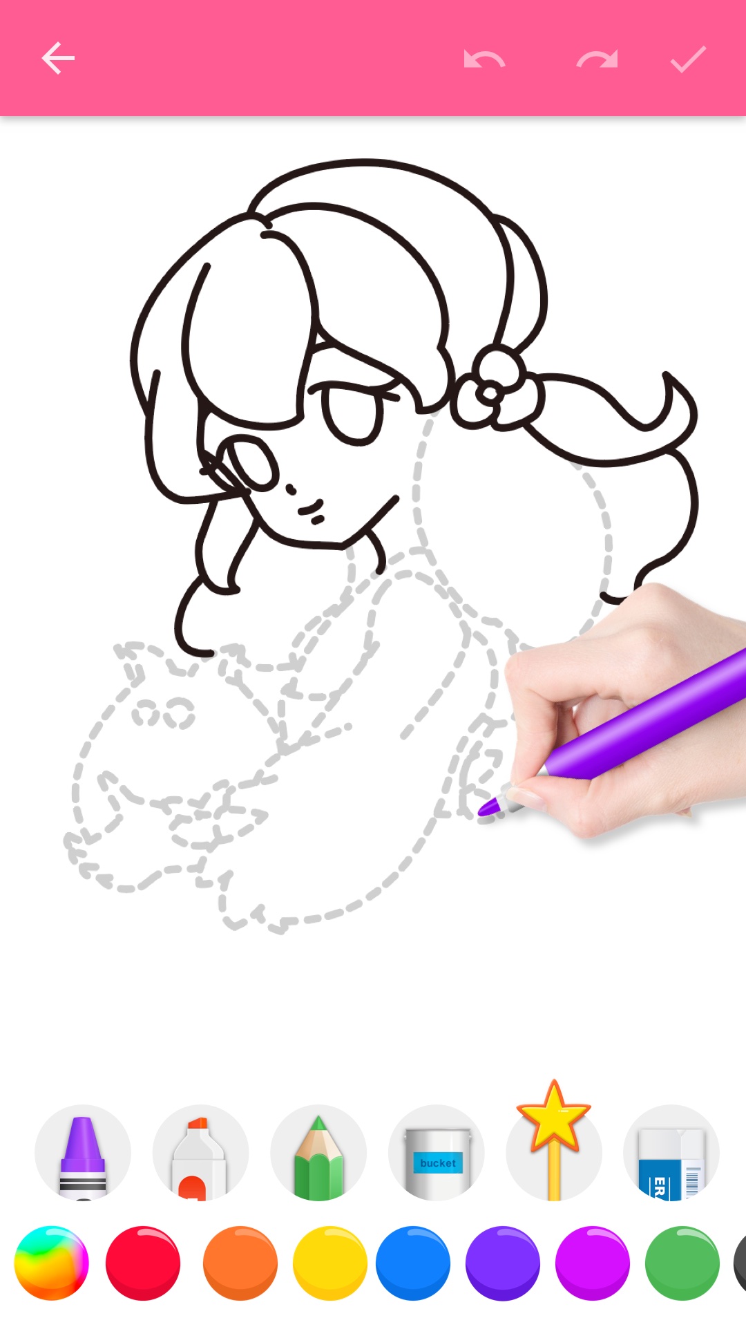 اسکرین شات 3 برنامه How To Draw Princess