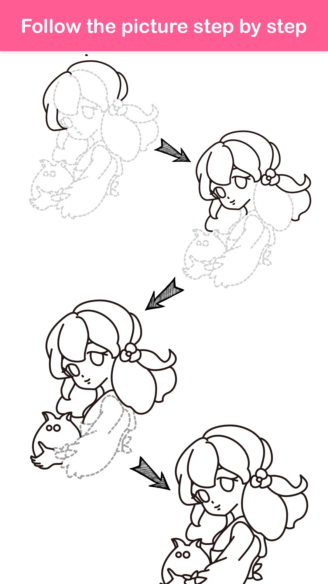 اسکرین شات 4 برنامه How To Draw Princess