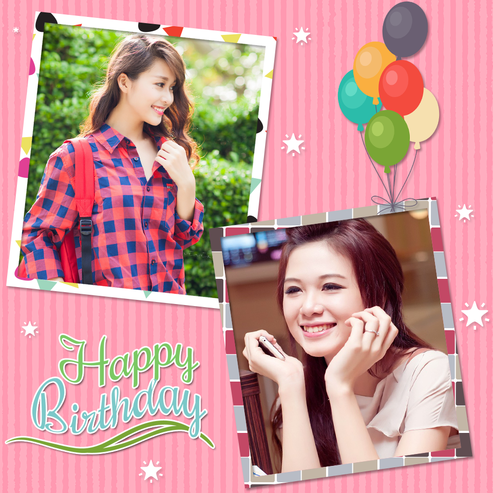 اسکرین شات 2 برنامه Happy Birthday Frame
