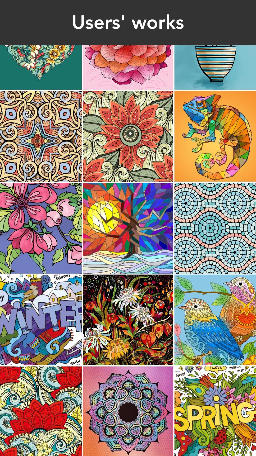 اسکرین شات 6 برنامه Colorfit: Drawing & Coloring