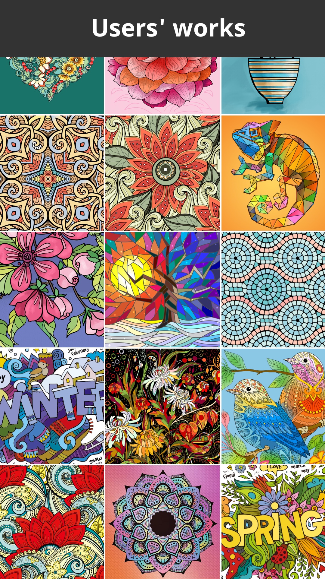 اسکرین شات 6 برنامه Colorfit: Drawing & Coloring