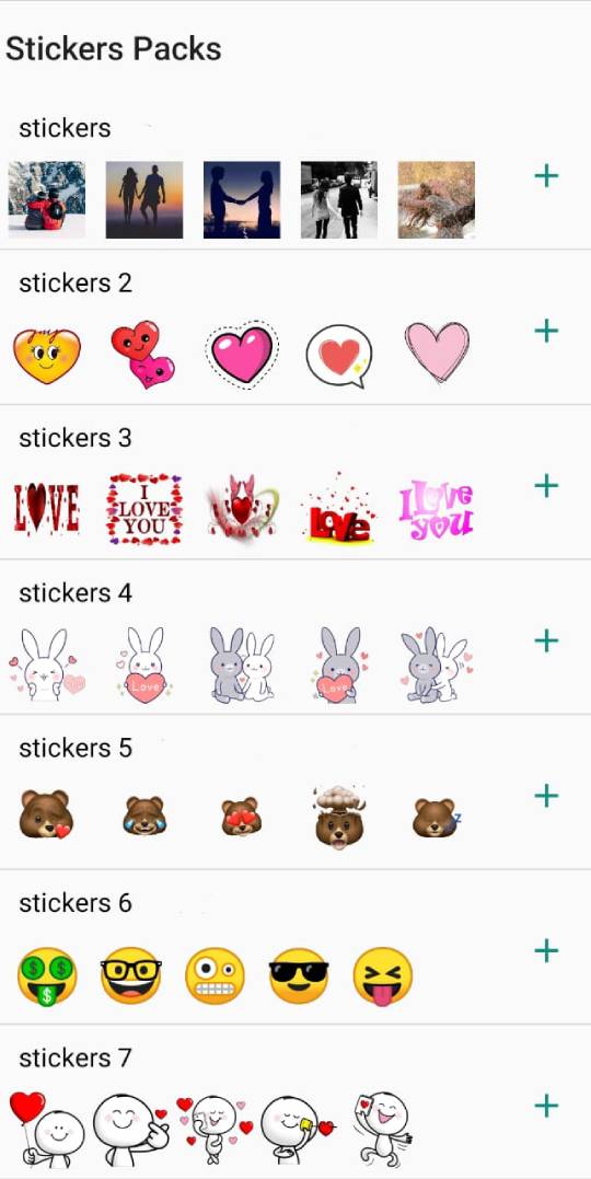 اسکرین شات 1 برنامه Love Stickers-Romantic Sticker