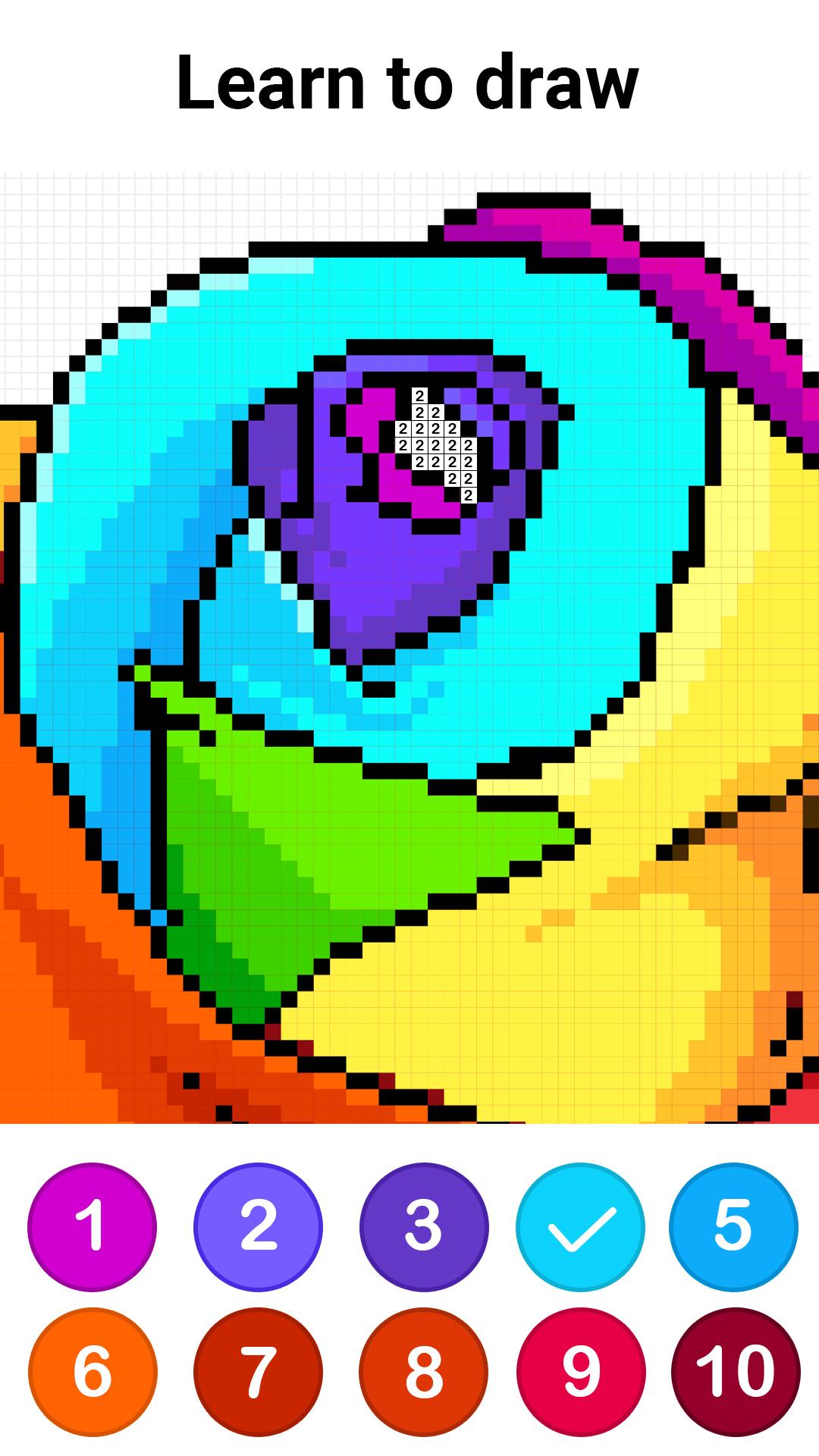 اسکرین شات 4 برنامه Color by Number ®: No.Draw