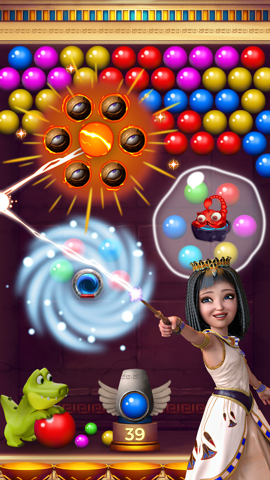 اسکرین شات 6 بازی Bubble Ancient: Pyramid Pop