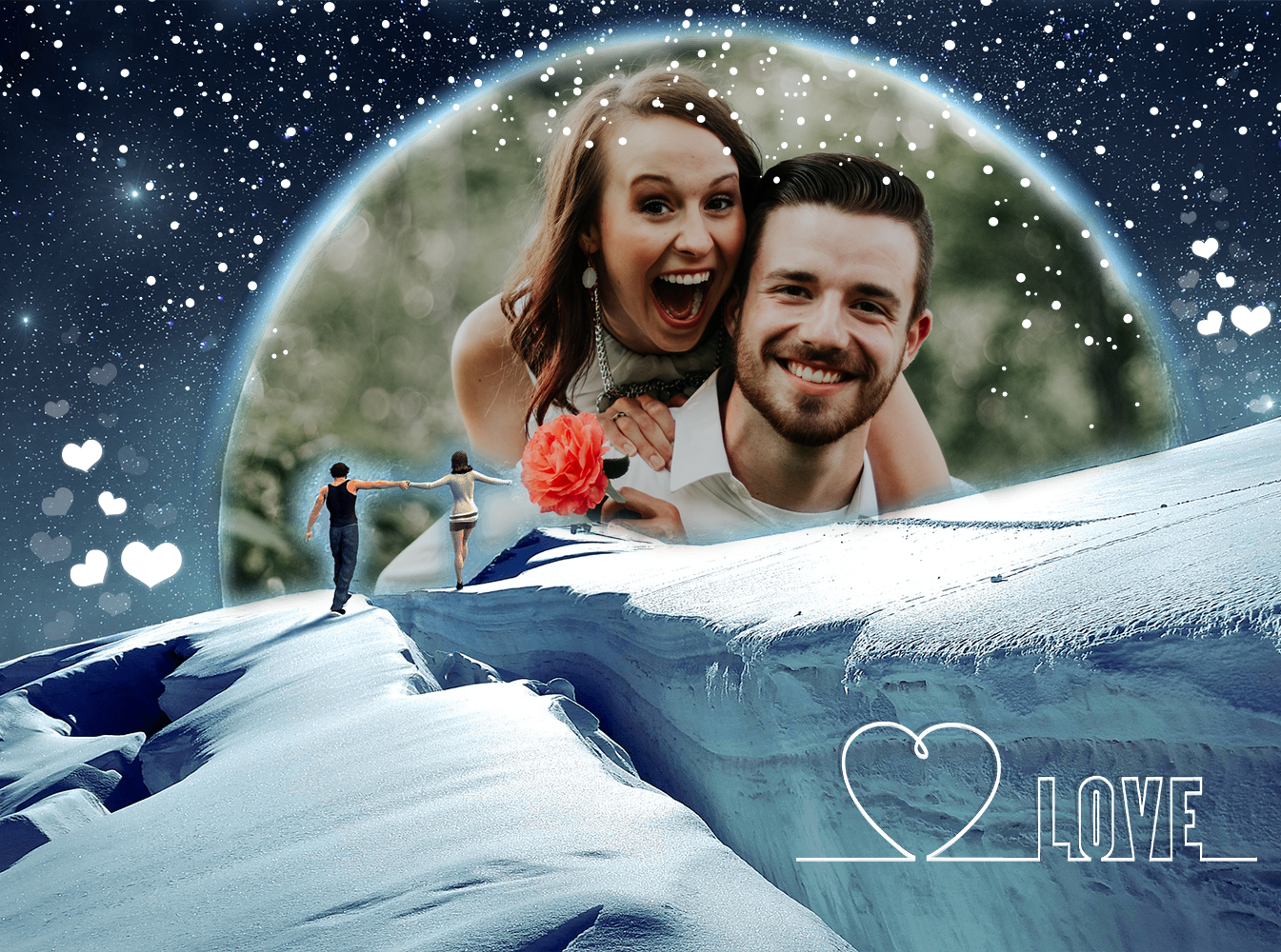 اسکرین شات 1 برنامه Art Love Frame - artistic phot