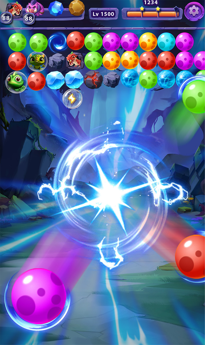 اسکرین شات 1 بازی Bubble Dino Prehistoric