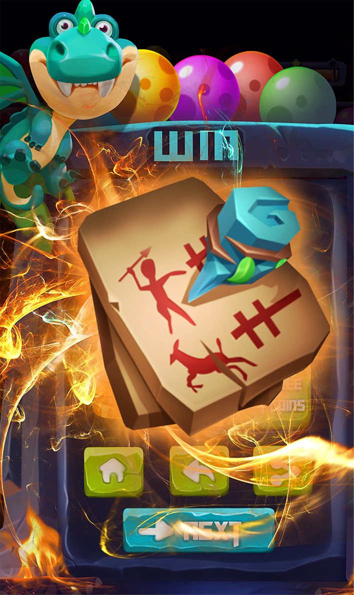 اسکرین شات 5 بازی Bubble Dino Prehistoric